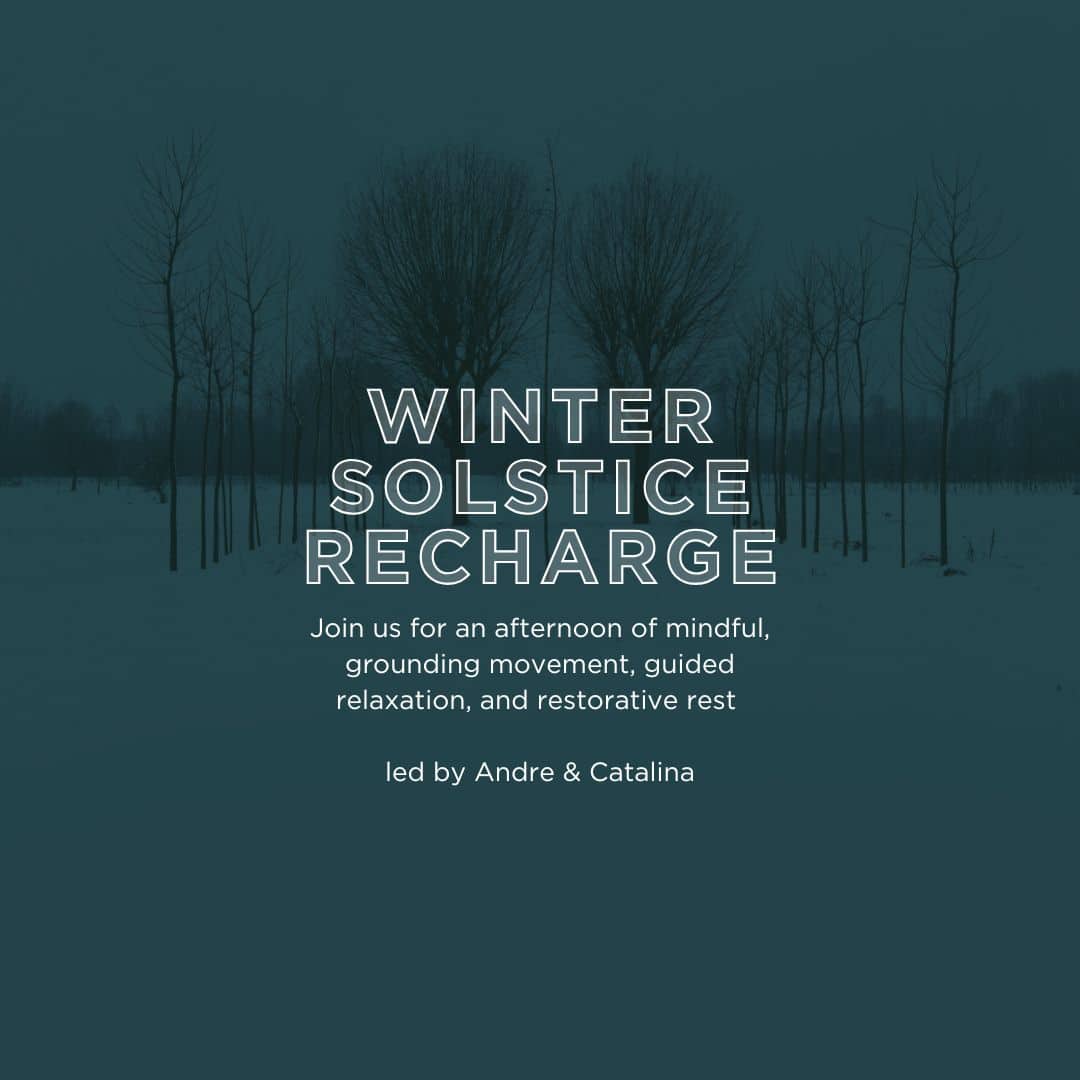 Winter Solstice Recharge Winter Solstice Recharge